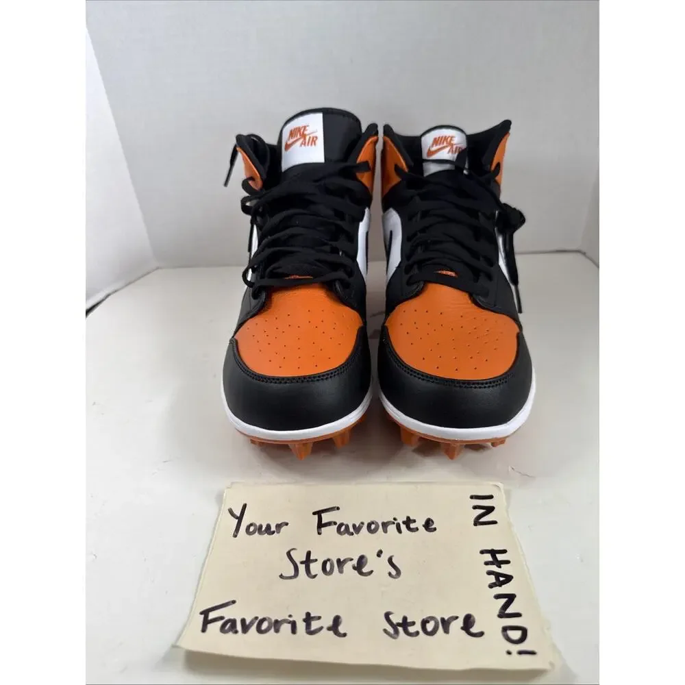 Jordan 1 Mid TD Shattered Backboard Football Cleats FJ6805-801 Men's Size 11 NEW